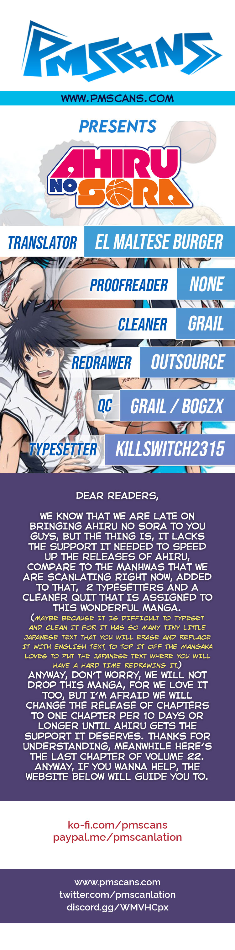 Read Ahiru no Sora en Manga Online