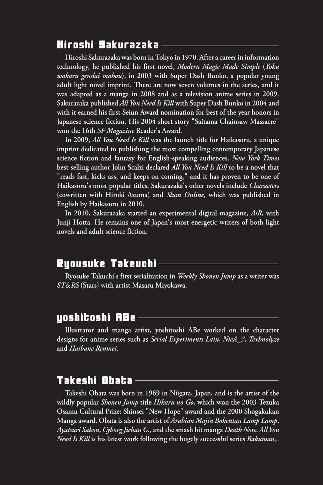 Read All You Need Is Kill EN Manga Online