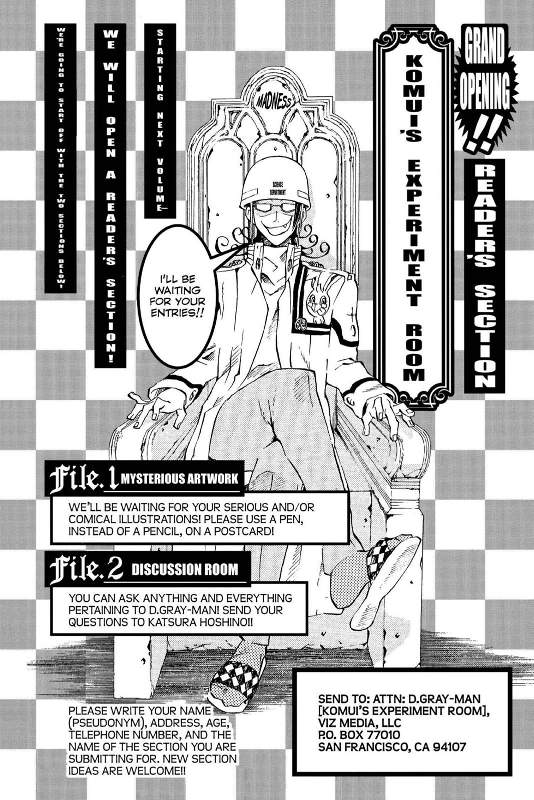 Read D.Gray-man EN Manga Online