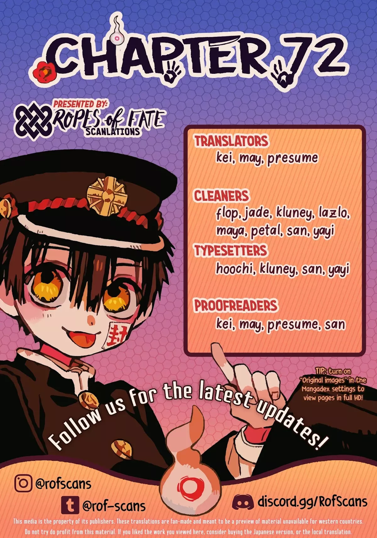 Read Jibaku Shounen Hanako-kun EN Manga Online