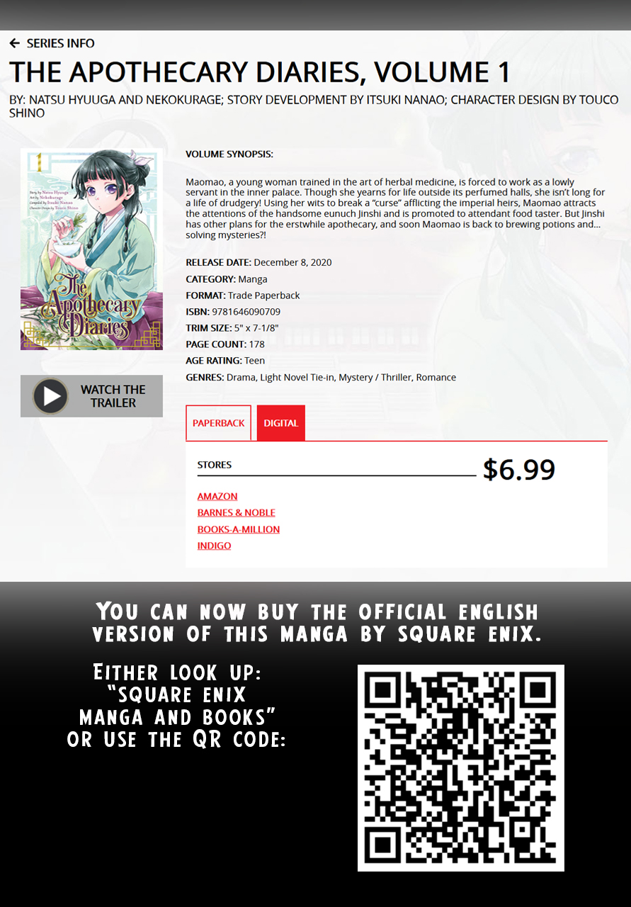 Read The Apothecary Diaries EN Manga Online