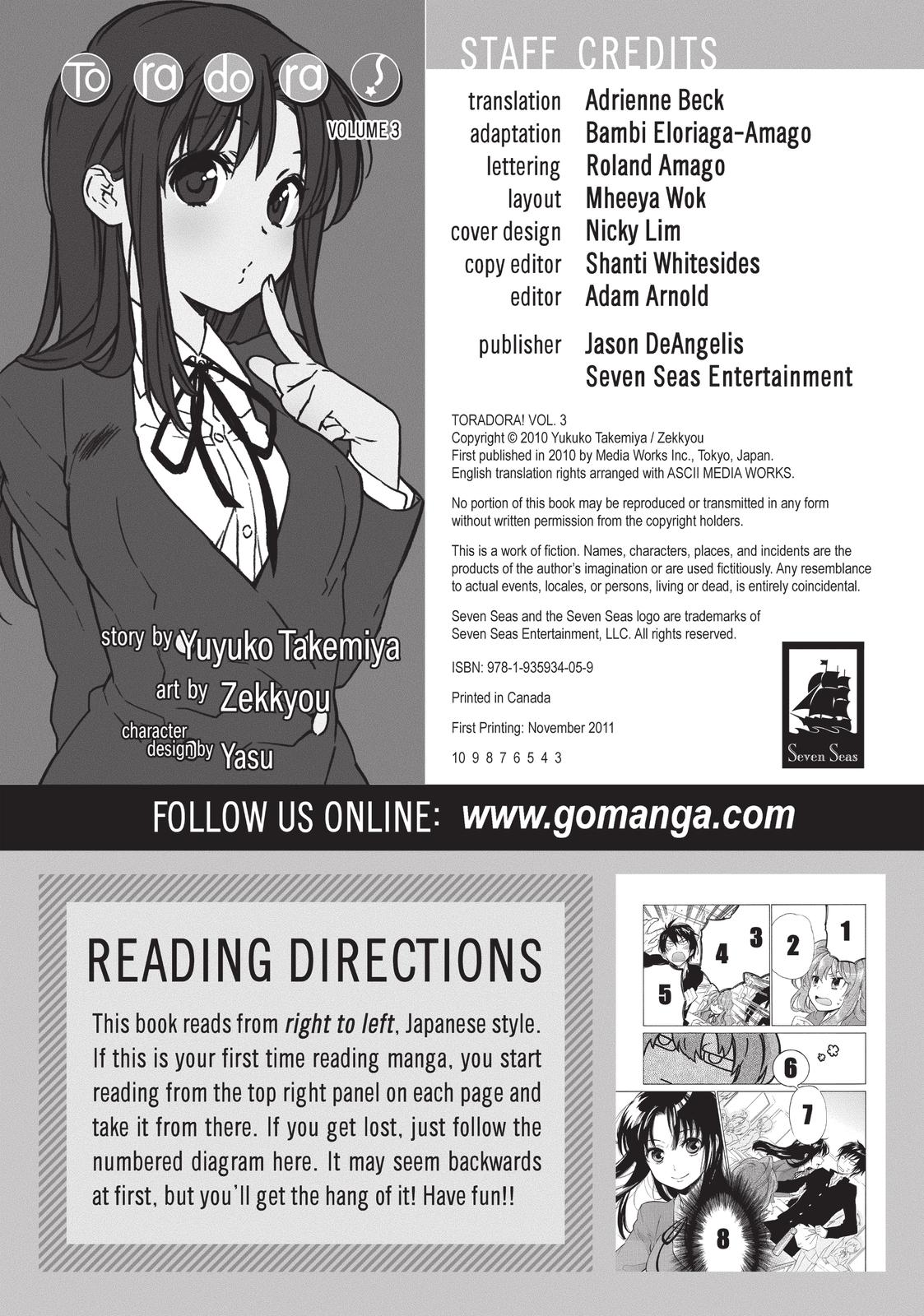 Read Toradora EN Manga Online