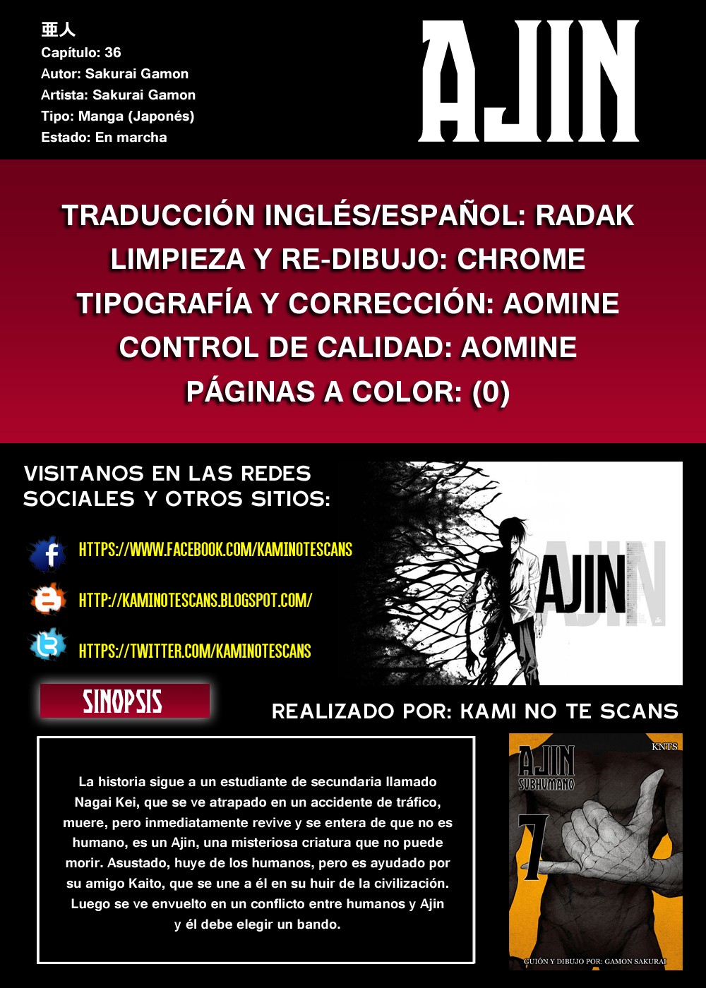 Read Ajin ES Manga Online