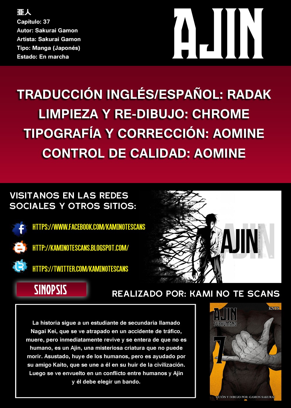 Read Ajin ES Manga Online
