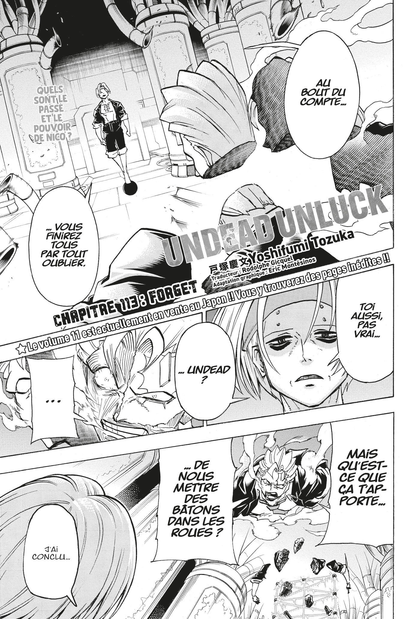 Read Undead Unluck FR Manga Online