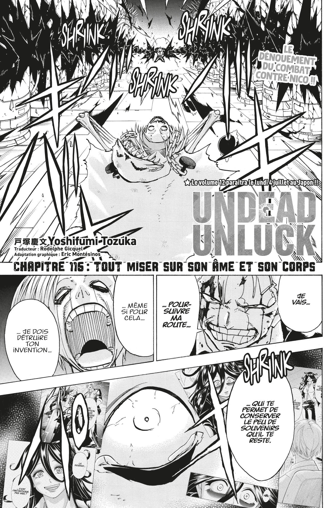 Read Undead Unluck FR Manga Online