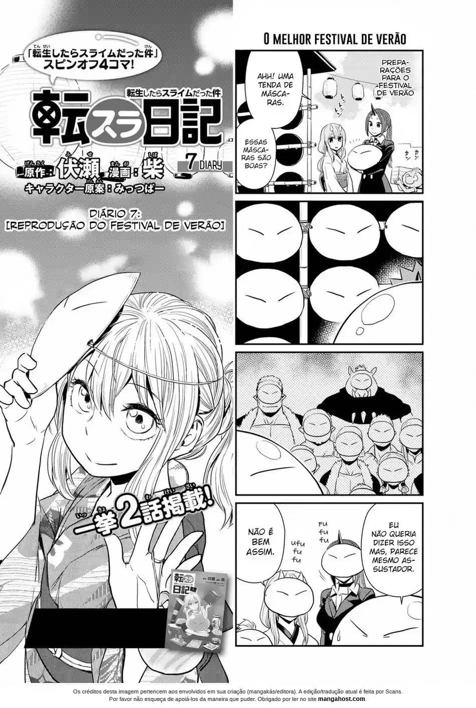 Read Tensura Nikki Tensei Shitara Slime Datta Ken pt_BR Manga Online